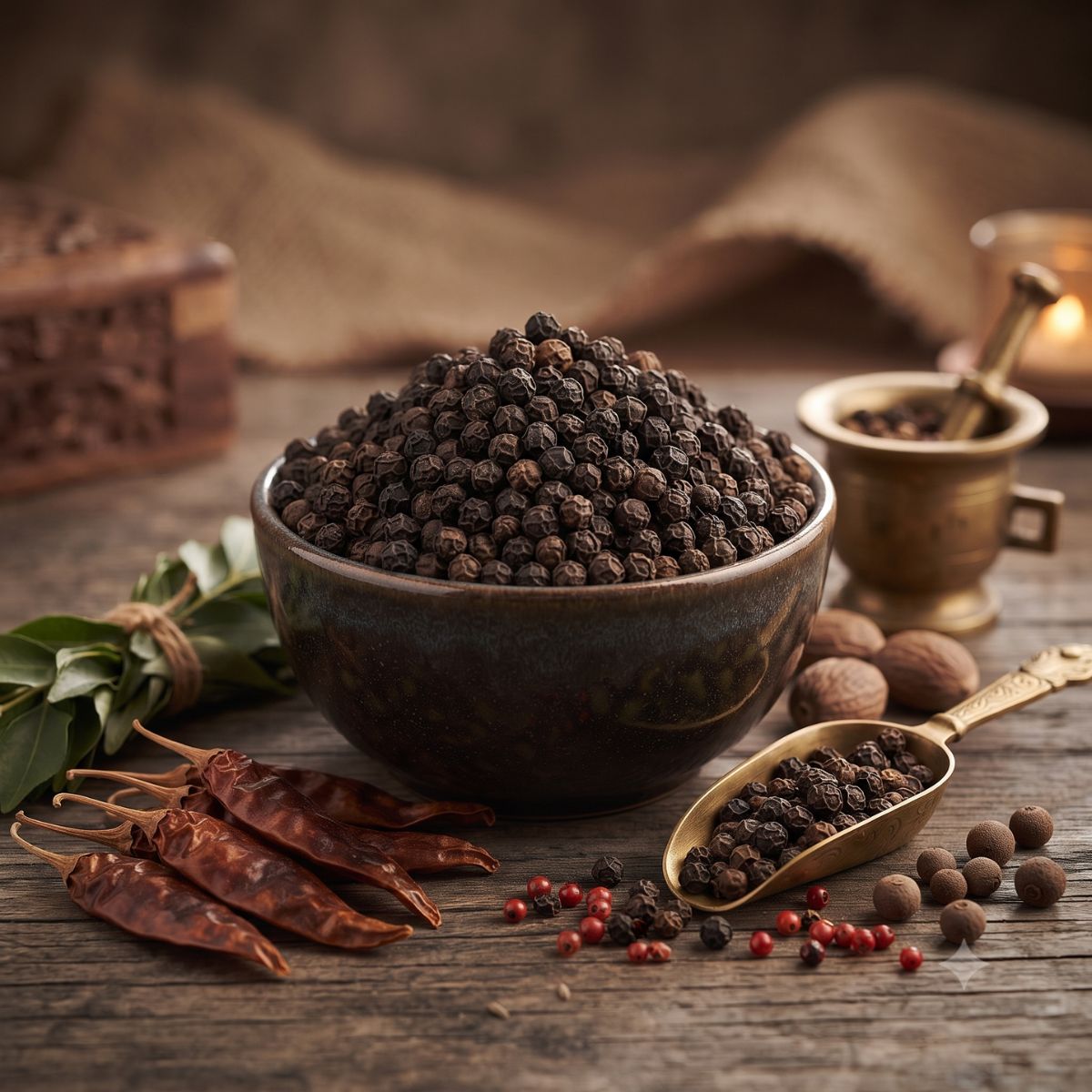 Malabar Tellicherry Jumbo Black Peppercorns (TGSEB)