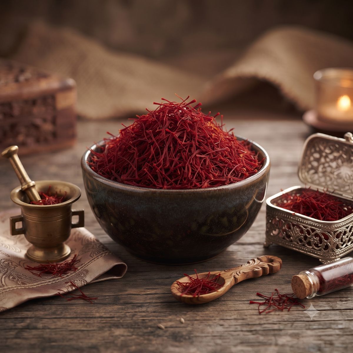 Grade-A Kashmiri Mongra Saffron (Kesar)